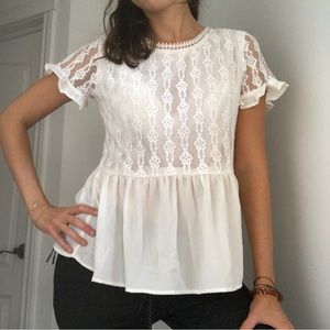 Emma & Ella - White Blouse